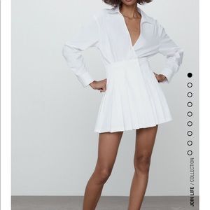 Stretch poplin jumpsuit dress